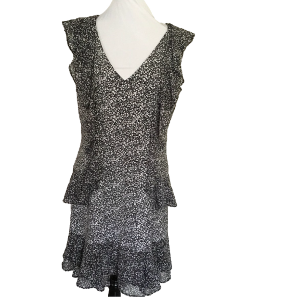 Michael Michael Kors Black and White Print Dress Large - Picture 2 of 7